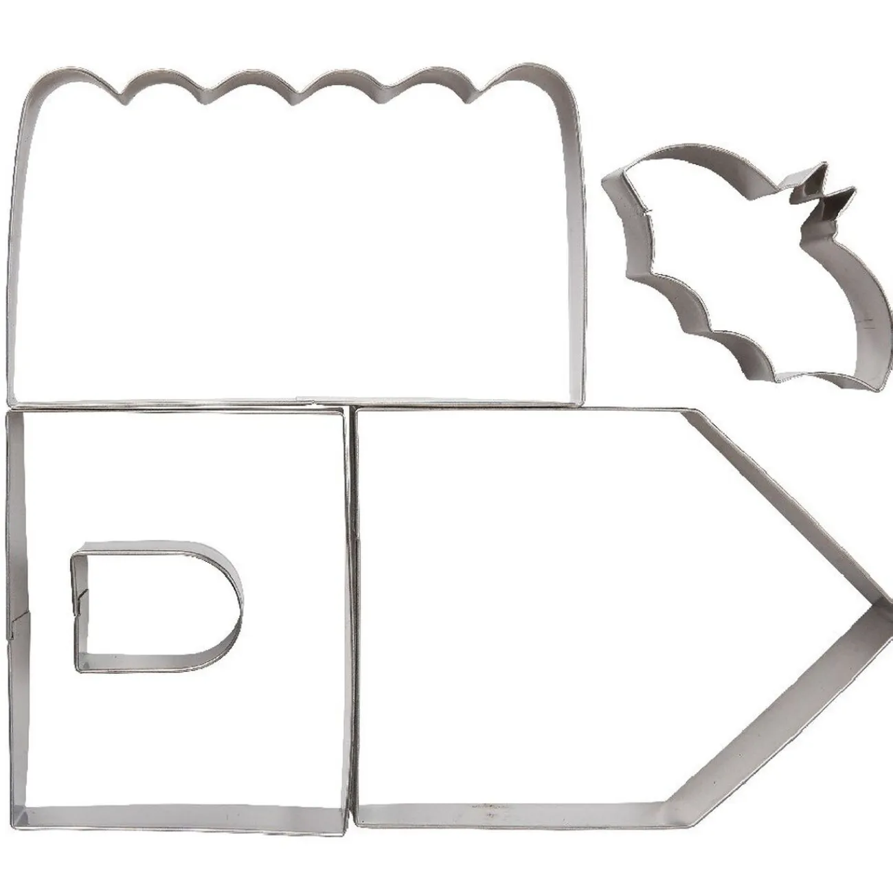 Discount Gifi Emporte pièces maison hantée Halloween chauve souris x4