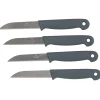 Gifi Eplucheur 4pcs en acier + plastique noir/blanc/gris/rouge