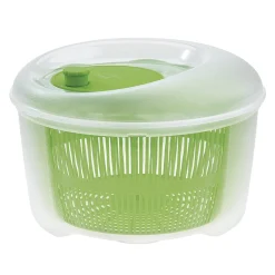 Clearance Gifi Essoreuse à salade plastique transparent et vert Ø24xH16cm