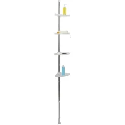 Gifi Equipement Douche^Etagère d'angle de douche 4 niveaux