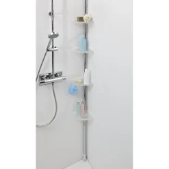 Gifi Equipement Douche^Etagère d'angle de douche 4 niveaux