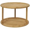 Discount Gifi Etagère de cuisine ronde rotative 2 niveaux