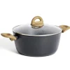 Clearance Gifi Faitout tous feux dont induction aluminium gris Ø24cm