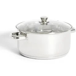 Online Gifi Faitout tous feux dont induction inox et verre Ø25,5cm