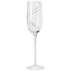 Sale Gifi Flûte verre transparent liseré doré x4