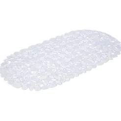 Gifi Equipement Douche^Fond de baignoire design galet pvc transparent