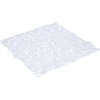 Gifi Equipement Douche^Fond de douche carré design galet pvc transparent