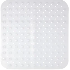 Gifi Equipement Douche^Fond de douche design bulle relief pvc blanc transparent