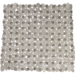 Gifi Equipement Douche^Fond de douche en pvc design gris effet galets