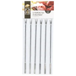 Outlet Gifi Fourchettes à crustacés x6