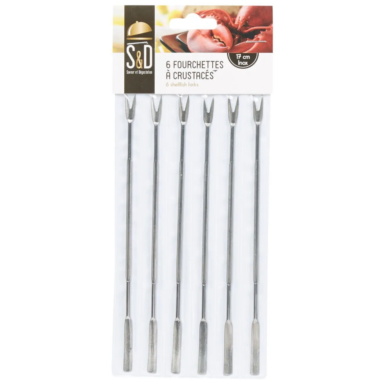 Outlet Gifi Fourchettes à crustacés x6
