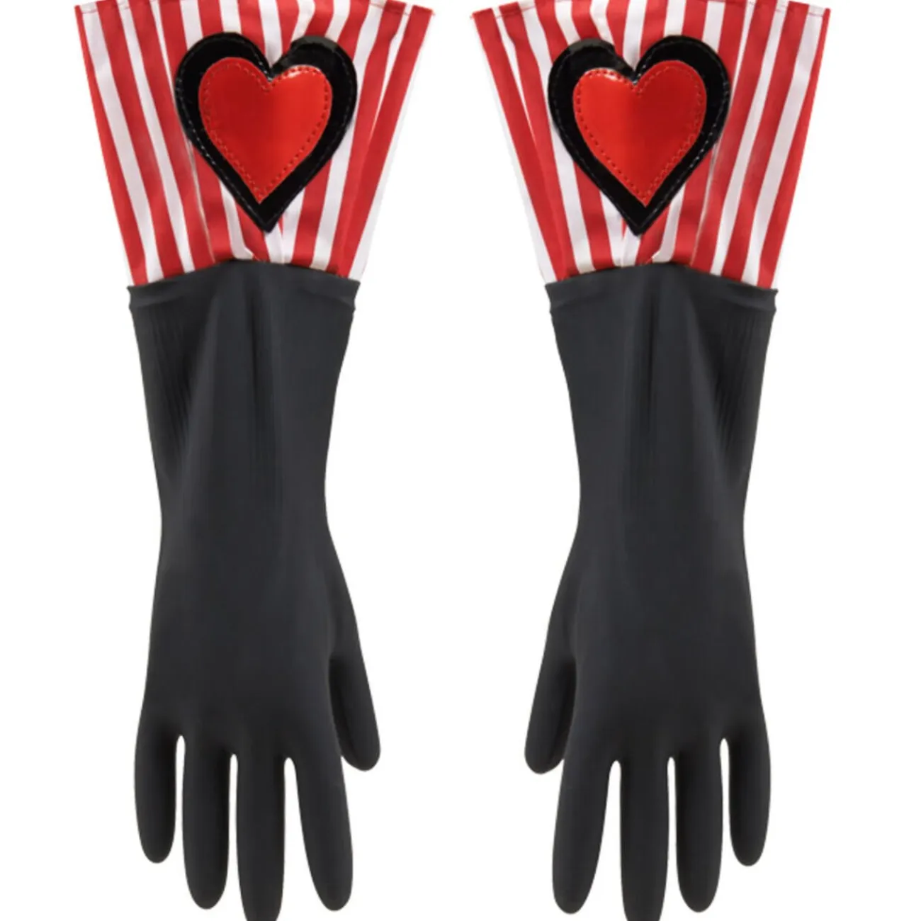Gifi Entretien Du Linge|Gants de ménage noirs et rouges C'est du Propre