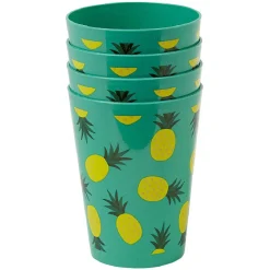 Sale Gifi Gobelet bleu Ananas Summer smile x 4