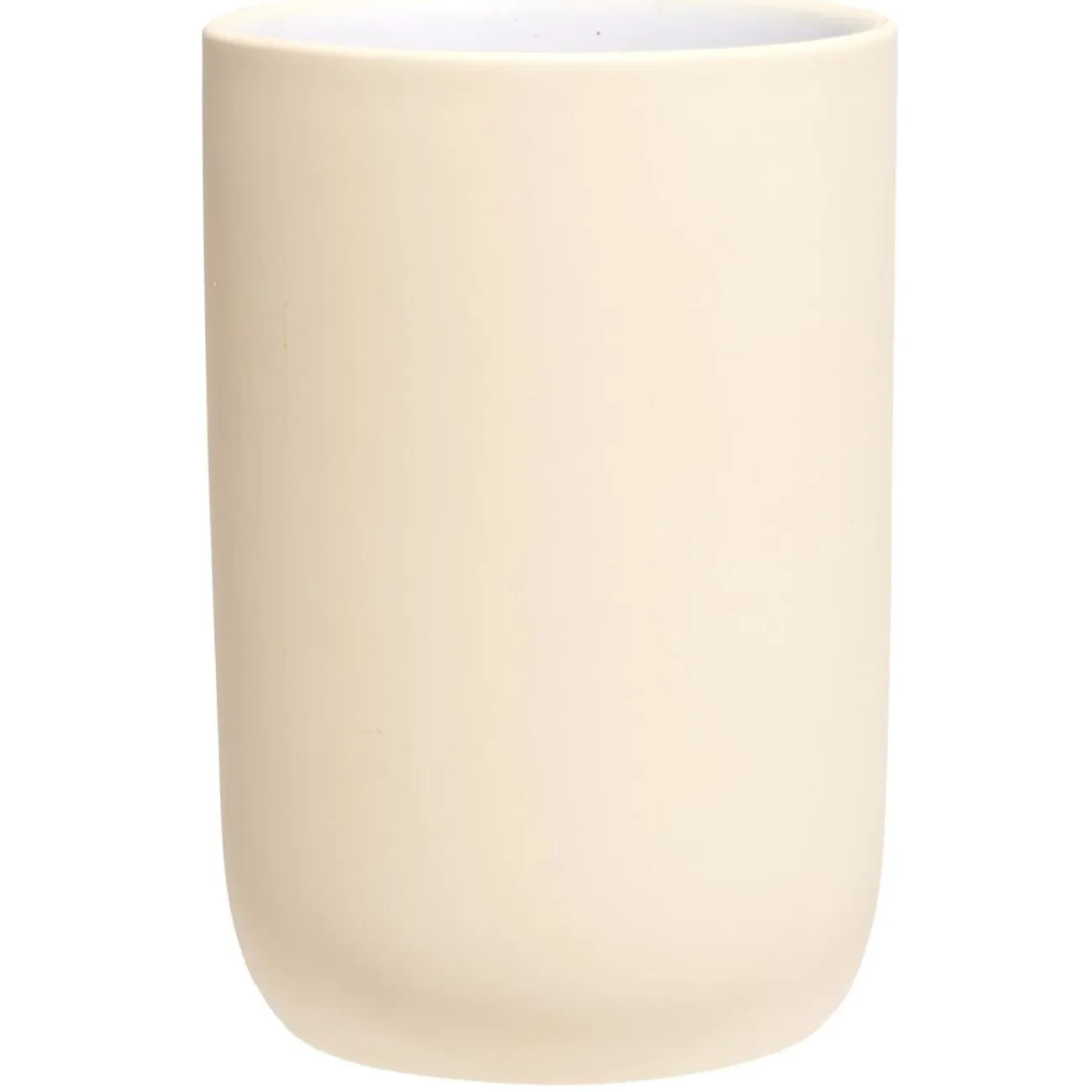 Gifi Aménagement Salle De Bain^Gobelet céramique rose intérieur blanc Ø6,8xH10cm