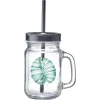 Sale Gifi Gobelet en verre avec couvercle et paille assortie 400 ml