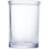 Gifi Aménagement Salle De Bain^Gobelet en verre transparent bleu Ø7,5xH10,5cm