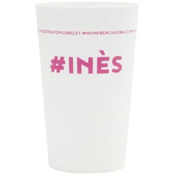 Sale Gifi Gobelet plastique prénom #INES 33cl