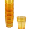 Sale Gifi Gobelet plastique rigide orange transparent x6