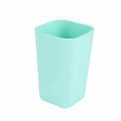 Gifi Aménagement Salle De Bain^Gobelet porte brosse à dents soft touch vert menthe