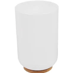 Gifi Aménagement Salle De Bain^Gobelet pour salle de bain blanc naturel