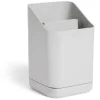 Discount Gifi Égoutoir à couverts et ustensiles plastique gris - 11x11xH17cm