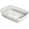 Discount Gifi Égouttoir rétractable plastique blanc 45x32,5xH5,5/12cm
