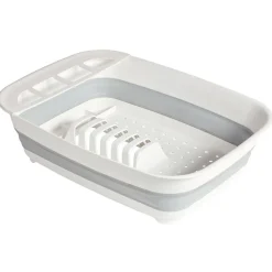 Discount Gifi Égouttoir rétractable plastique blanc 45x32,5xH5,5/12cm