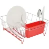 Online Gifi Égouttoir vaisselle base métal gris et rouge