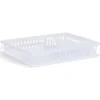 Discount Gifi Égouttoir à vaisselle en plastique transparent