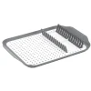 Best Gifi Égouttoir à vaisselle 30,3x41,5x3,8cm plastique gris et blanc