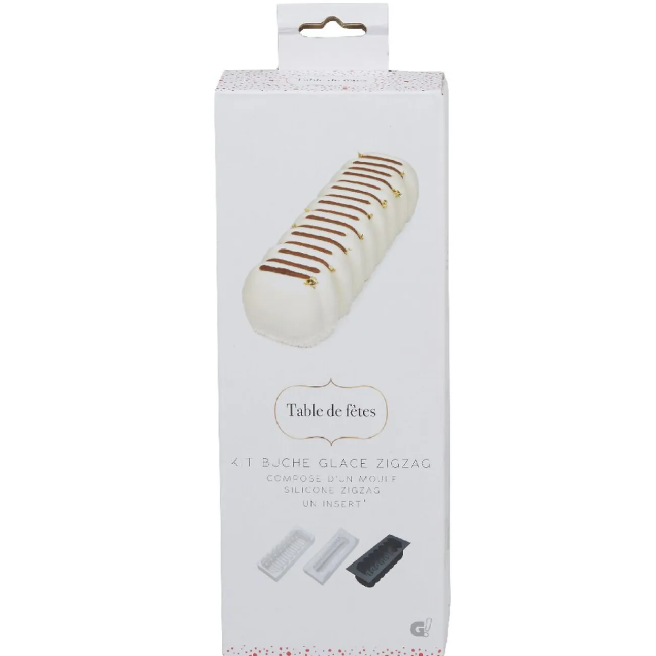 Discount Gifi Kit bûche de Noël glacée à zigzag
