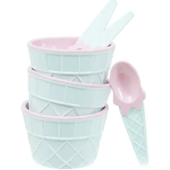 Best Gifi Kit à glace bol et cuillère x3
