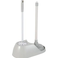 Gifi Equipement Wc^Kit WC 2 en 1 brosse et ventouse gris