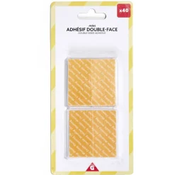 Gifi Colle Et Adhésif^Lot de 40 adhésifs double face multiusage 2,5x2,5cm