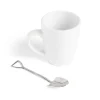 Best Gifi Lot de 4 cuillères forme pelle en métal argenté