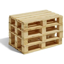 Sale Gifi Lot de 4 dessous de verre en bois style palette 12x8xH2cm