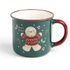 Best Gifi Lot de 4 mugs en céramique décor Noël 365ml