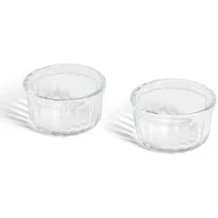 Clearance Gifi Lot de 2 ramequins en verre transparent Ø8,5xH4,5cm