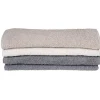 Gifi Aménagement Salle De Bain^Lot de 4 serviettes de toilettes