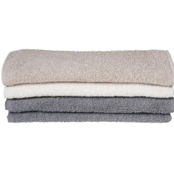 Gifi Aménagement Salle De Bain^Lot de 4 serviettes de toilettes