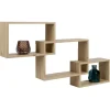 Gifi Rangement|Lot de 3 étagères rectangulaires en bois