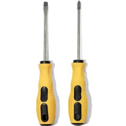 Gifi Outils Bricolage^Lot de 2 tournevis noirs et jaunes
