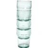Best Gifi Lot de 4 verres bas en plastique effet martelé