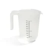 Outlet Gifi Lot de 3 verres mesureur 250/500/1000ml plastique blanc transparent