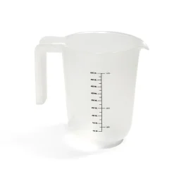 Outlet Gifi Lot de 3 verres mesureur 250/500/1000ml plastique blanc transparent