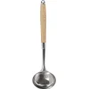 Outlet Gifi Louche en inox avec manche en bois