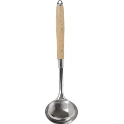 Outlet Gifi Louche en inox avec manche en bois