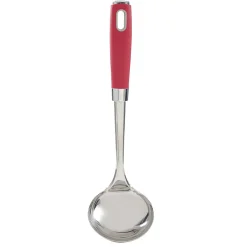 Discount Gifi Louche en inox manche en polypropylène rouge