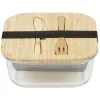 Best Gifi Luchbox avec couverts bambou et verre 1,1 L