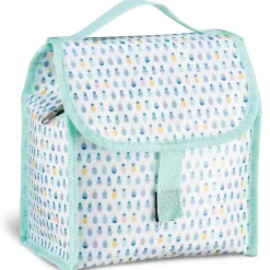 Best Gifi Lunch bag réfrigérant blanc et bleu motif ananas multicolores